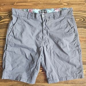 Free Planet Charcoal Men's Flat Front Shorts